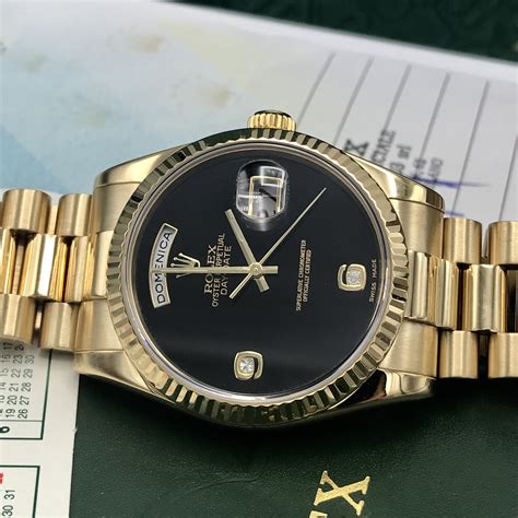 rolex day-date onyx dial price